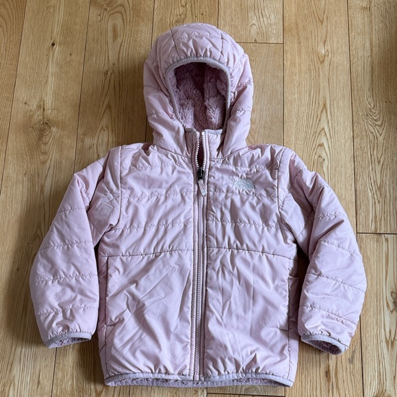 The North Face Kids Pink Reversible Jacket - Picture 1 of 7
